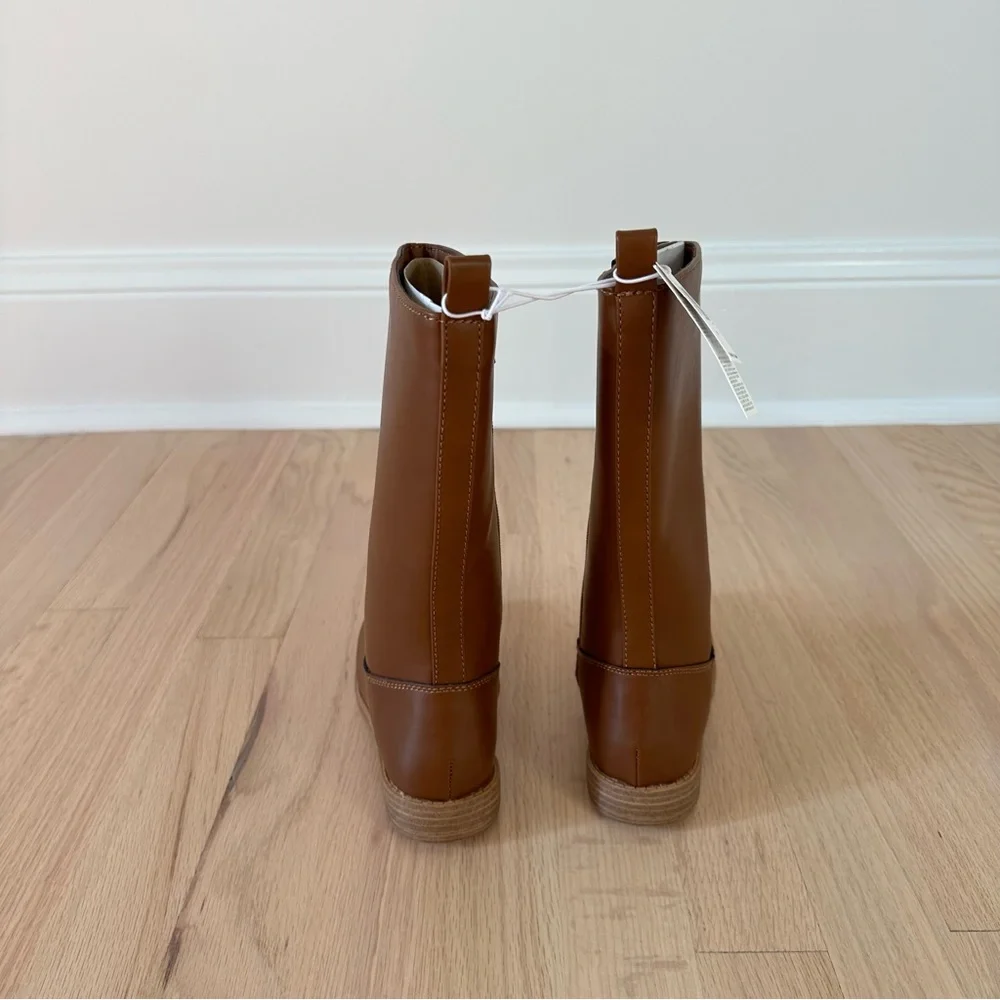 Old Navy Faux-Leather Tall Riding Boots Size 13 - Picture 5 of 8